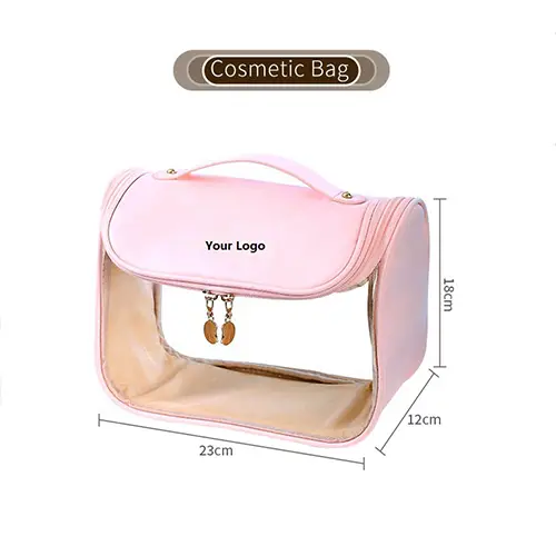 New Fashion Transparent Hook Beach Luxury Makeup Bag Waterproof Manufacturers Clear Travel Large Toiletry Bag Womens